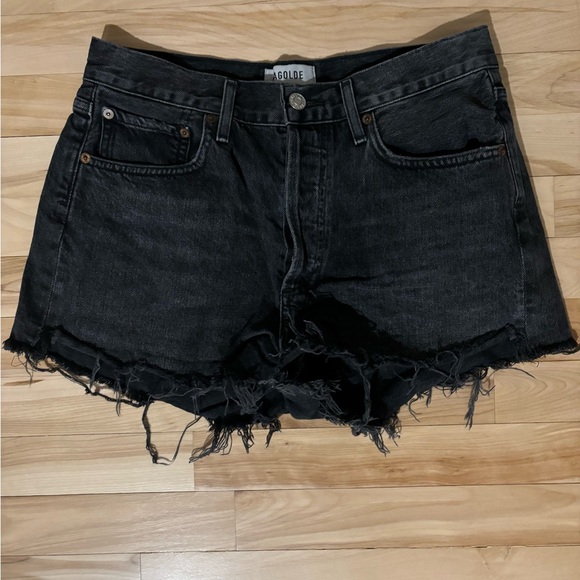 Agolde parker shorts black 26 - Picture 3 of 3
